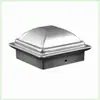Acessórios de Ferro Forjado Capa para Poste de Cerca Chapa Galvanizada Estampagem Tampa Decorativa Aço Quadrado Tubo Quadrado Capa de Poste Plugue Cabeça Esférica