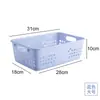 Cesta Pequeña de Almacenamiento de Escritorio, Caja de Almacenamiento de Juguetes de Plástico Espeso para Jardín de Infancia, Cesta de Almacenamiento Tejida de Estilo Japonés para Snacks del Hogar