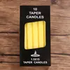 Venda por atacado de velas coloridas para iluminação doméstica velas comuns velas de casamento romântico de haste longa velas de emergência