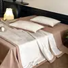 Juego de colcha de algodón de fibra larga de verano de 60 unidades, colcha de verano jacquard gruesa de algodón puro de cuatro piezas, núcleo de colcha fina de algodón para aire acondicionado