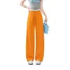 2026 Nova Moda Calça de Perna Curva Versátil Casual Longa em Formato de Arco Disfarça Imperfeições Emagrecimento Caimento Cordão Cintura Elástica Calça Longa