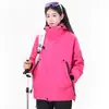 Nueva chaqueta infantil a juego padre-hijo, tres en uno desmontable, impermeable y cortavientos para exteriores, chaqueta de pareja