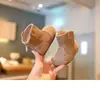 Botines cortos para bebé niña zapatos para niños pequeños suela suave anticaída otoño e invierno nuevos con felpa zapatos para niños Birkenstock botines cortos zapatos de algodón de invierno cálidos