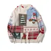 Popular Transfronteiriço Tamanho Europeu Grande Tamanho Tricô Costurado Masculino Atmosfera de Natal Urso Outono e Inverno Fábrica Atacado