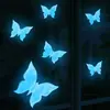 2026 Modelo Nuevo Pegatinas de Mariposa Azul que Brillan en la Oscuridad para Decoración de Dormitorio, Removibles y Aptas para Envío Transfronterizo