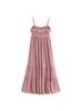 Ropa de Mujer para Comercio Exterior de Aliexpress Estilo Europeo y Americano Transfronterizo Zr Punto Nuevo Vestido de Longitud Media con Volantes