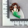 Accesorios de Resina de Sirena DIY Material para Tocado de Pinza Infantil Carcasa de Teléfono Móvil Crema de Pegamento para Adorno de Cabello Accesorios de Pasador Lote