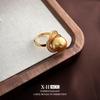 Moda Europea y Americana Zircón Perla Pendientes Irregulares Anillo de Camelia de Lujo Ligero Retro Traje de Joyería para Oreja de Alta Calidad
