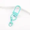 Llavero Popular Giratorio de Colores con Cierre de Resorte Hebilla para Puerta Hebilla Colgante Pintada Colgante para Bolso Accesorios de Joyería DIY