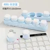 Sellos de Botón Personalizados para Diarios, Sellos Perforadores Creativos de Dibujos Animados Lindos, Materiales DIY, Sellos de Seis Cuadrículas, Sellos de Bloques de Construcción