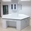 Banco de Trabajo de Laboratorio Acero-Madera Personalizado Mesa de Trabajo de Laboratorio Mesa para Experimentos Químicos Banco de Pruebas Mesa de Operación de Laboratorio Todo Acero