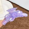 Pinza para el cabello con flor tridimensional de ácido acético de alto grado transfronterizo, nueva pinza para el cabello, pinza para el cabello con lazo a juego, pinza para el cabello con forma de tiburón, accesorios para el cabello