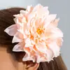 Accesorios de Estilo Europeo y Americano, Pinza para el Cabello de Flor de Peonía Artificial Fresca, Pinza Lateral para el Cabello de Flor Dulce y Atmosférica