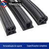 Tira de vedação de extrusão de borracha EPDM Tira anticolisão mecânica de formato especial EPDM Tira de vedação de borracha à prova de poeira e à prova d'água