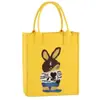 Bolsa Tote de Feltro Mais Vendida Bolsa de Mão para Alunos do Ensino Fundamental Bolsa de Livros Cartoon para Alunos Bolsa para Professor de Artes Infantil