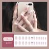 Parche de Arte de Uñas Portátil Blanco Ballet Degradado Diamante Flash Uña Postiza Parche Productos de Arte de Uñas Removibles