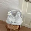 Estilo Ins Coreano Estampa de Leopardo Estrela Bolsa Tote de Lona Feminina Sensação Solta Retro Grande Capacidade Versátil para o Dia a Dia Bolsa de Ombro