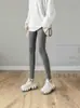 Leggings femininas de modal de nove pontos para usar como roupa externa, estilo fino de verão, tamanho grande, esportivas justas, cintura alta, alta elasticidade, corte justo, atacado