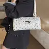 Primavera 2026 Nuevo Bolso de Hombro de Moda con Lunares para Mujer Bolso de Hombro de Nicho Moda Coreana Bolso Boston para Viajes