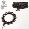 Sándalo Morado, Ébano Negro, Palosanto Negro, Cuentas de Oración Budista, Pulseras Coleccionables, Cuentas de Oración de Sándalo de 108 Cuentas al por Mayor, Pequeños Regalos, Fabricante