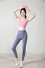 Nova Roupa de Yoga Top Esportivo Feminino Modelador Ajustado de Manga Comprida para Corrida Moda Fitness