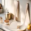Espátula de Silicona de Dos Colores para el Hogar, Espátula de Cocina Resistente a Altas Temperaturas, Cuchara, Colador, Sartén Antiadherente, Juego Completo de Utensilios de Cocina, Grado Alimenticio