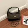 Bolsa Vintage de Camurça de Nicho para Mulheres 2026 Novo Modelo Padrão de Diamante Versátil Bolsa Transversal Color-Block da Moda Bolsa de Ombro Único Sob o Braço