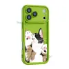 Capa de Celular de Gato Preguiçoso Fofo para Apple 16Promax Capa Macia de Silicone Capa Protetora Anti-Queda para Meninas