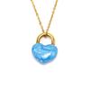 Collar japonés y coreano ins nicho luz de lujo de alta gama diseño gota esmalte candado de amor para mujer temperamento combinable colgante pequeño fresco