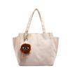 Bolsa tote de lona de gran capacidad para el trabajo y salir, para viajes de alta plusvalía, estudiantes de arte de clase, bolsa de tela de un solo hombro