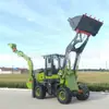Excavadora Cargadora Multifuncional para Comercio Exterior Transfronterizo con Pala Frontal y Retroexcavadora Trasera, Suministro Directo del Fabricante