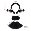 Diadema de Orejas de Cordero de Peluche con Cabeza de Animal para Lavarse la Cara y Maquillaje, Diadema, Tocado al por Mayor, Tocado con Forma de Animal para Halloween