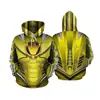 Novo Modelo de Comércio Exterior D-Li Série de Equipe B-Dong Jaqueta Moletom com Capuz Estampa Digital 3D Cosplay de Anime