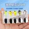 Isca Vibratória de Ferro para Arremesso Longo, Micro Isca Redemoinho Pequeno, Isca Artificial para Robalo de Água Doce, Uso Universal, Vib Brilhante