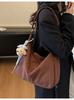 Bolsos Populares Transfronterizos para Mujer 2025 Nuevo Otoño e Invierno Bolso de Hombro Versátil de Gran Capacidad para Viajeros Bolso Bandolera Esmerilado para Mujer