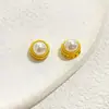 Acessórios DIY para Joias de Alta Retenção de Cor, Contas Espaçadoras Redondas Tradicionais com Ouro Incrustado, Pulseiras e Colares de Contas Feitos à Mão
