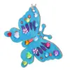 Artesanías de Madera Transfronterizas Mariposa Linda Dibujo Animado Pintura DIY Graffiti Pintado a Mano por Niños Plantilla Creativa Madera en Blanco