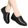 Novos Sapatos Femininos Outono 2026: Sapatos de Trabalho Antiderrapantes, Sapatos de Couro, Sapatos Antiderrapantes de Solado Plano Confortáveis de Solado Macio para Mães, Sapatos de Escritório Femininos
