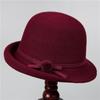 Sombrero de Otoño e Invierno para Mujer de Mediana Edad y Anciana Sombrero de Pescador Estilo Hepburn Sombrero de Olla para Ancianos y Abuela Sombrero de Olla Casual