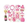 Es una Niña Accesorios de Cumpleaños para Niñas Accesorios Festivos para Animar Suministros para Fiesta Accesorios para Fotografía 19 Piezas
