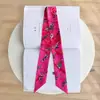 Lenço de Seda Pequeno em Sarja Hermes Versátil para Envolver Bolsas, Fita Longa Estreita de Seda para Amarrar Bolsas, Amarrar o Cabelo, Amarração, Gravata de Seda e Amarrar Alças