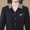 Vestido de Temperamento Primavera y Otoño para Mamá Vestido Largo Adelgazante de Cintura para Mujeres de Mediana Edad Vestido de Otoño para Personas de Mediana Edad y Mayores Vestido Estilo Occidental talla extra