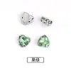 Coração de Pêssego Vendido Quente na Fronteira, Diamantes de Garra Costurados à Mão, Diamantes de Cristal de Vidro Feitos à Mão, Diamantes de Coração, Diamantes de Fundo Pontiagudo, Materiais para Roupas, Diamantes de Garra de Quatro Cantos