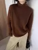 Suéter de punto de cuello alto estilo coreano para mujer, engrosado para abrigar, top de punto versátil, suave y cómodo, nueva colección otoño/invierno 2026