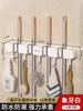 Gancho para trapeador, colgador de pared para trapeador, gancho para trapeador, escoba, estante fijo, inodoro sin perforaciones, artefacto de cocina, estante de almacenamiento multifunción