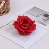 Flor artificial flor de rosa reina cabeza de flor comercio exterior flor de seda al por mayor cabeza de flor de rosa grande arreglo floral con actividades flor suave