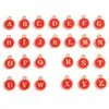 Accesorios para joyería DIY al por mayor colgantes de esmalte con letras en inglés de doble cara coloridos collares pulseras hechas a mano colgantes de aleación