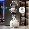 Proyector de Astronauta, Gran Adorno de Pie Junto al Sofá en la Sala de Estar, Decoración de Lujo Ligero de Moda