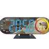 Pantalla Grande LED Espejo Digital Reloj Digital Semana Fecha Pantalla Reloj Despertador Creativo Colorido Nuevo Reloj Despertador Estudiante