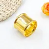 Venta Caliente Transfronteriza Nuevo Hebilla Cilíndrica Dorada Cerrada para Servilleta Anillo Rectangular Vertical de Tira Fabricante Venta al por Mayor